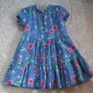 Janie and Jack Floral Blue Dress